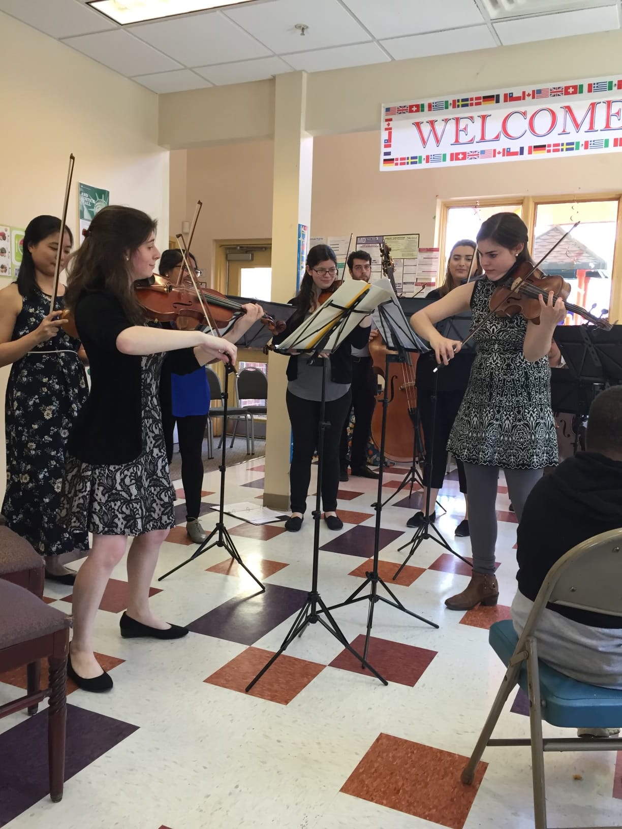 Becca Kasdan engaging with the community